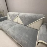 Kaymaz Kadife Peluş Koltuk Örtüsü
