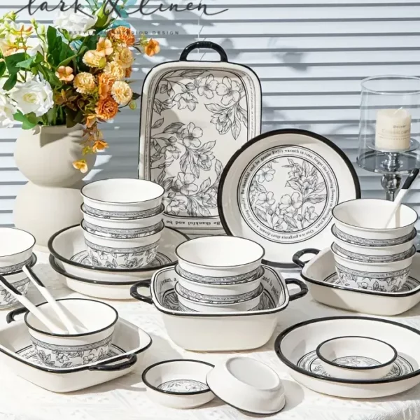 10 Parça Seramik Yemek Takımı