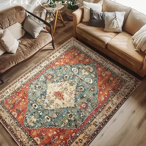 Pers Tarzı Kadife Halı